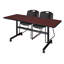 Table de nidification Nickilis, 2 chaises empilables Zeng-32668092-32668110