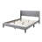 Isabella Wingback Channel Bed Upholstered Wingback Bed-1061015025