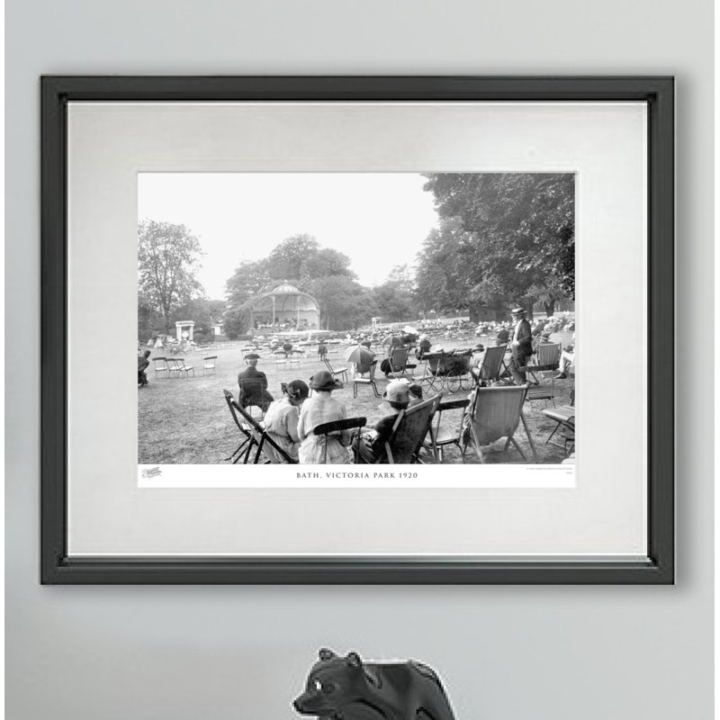 Bath, Victoria Park 1920 - Single Picture Frame Print, 45cm H X 60cm W x 2cm D