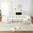 Spacious L-shaped Modern Sofas, Chenille Fabric, No Assembly Needed, Living Room Use
