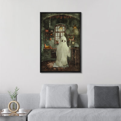 Fantôme dans la cuisine, images murales de Moody, décoration d'art gothique d'Halloween