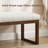 53'' Wide Upholstered Bench With Wood Legs-124944547