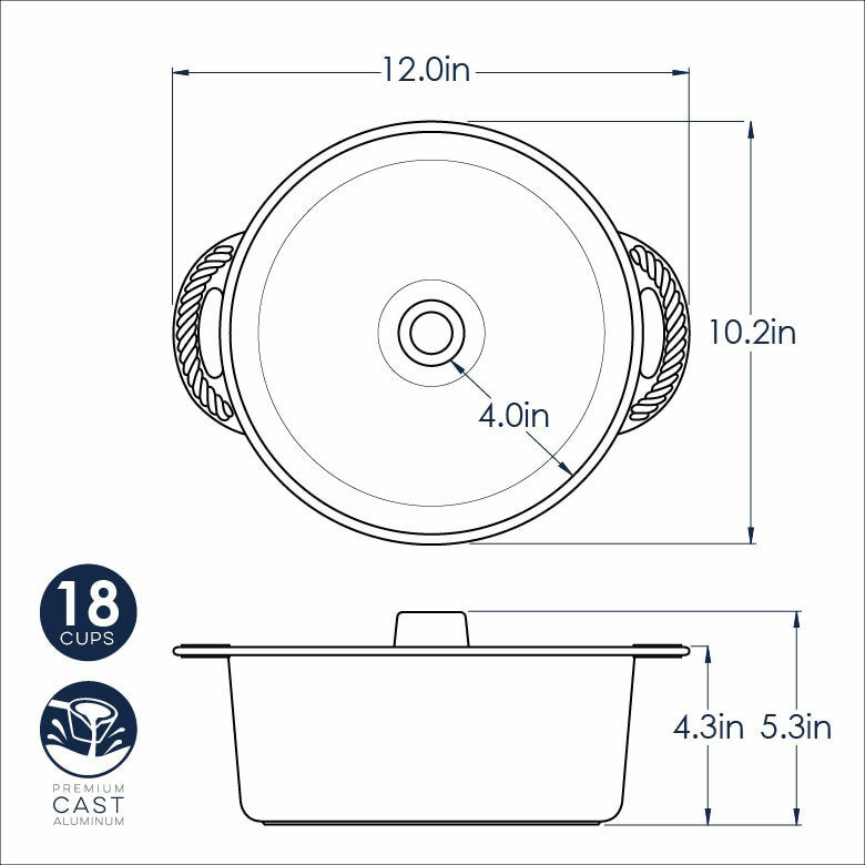 Nordic Ware 10.2" Round Aluminized Round Pan