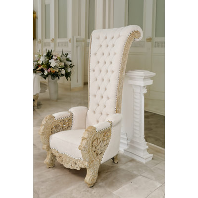 Chaise à dossier haut Palace Platine