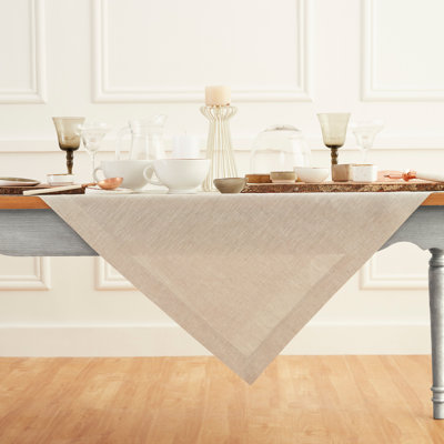 100% Pure Linen Table Throw - Athena