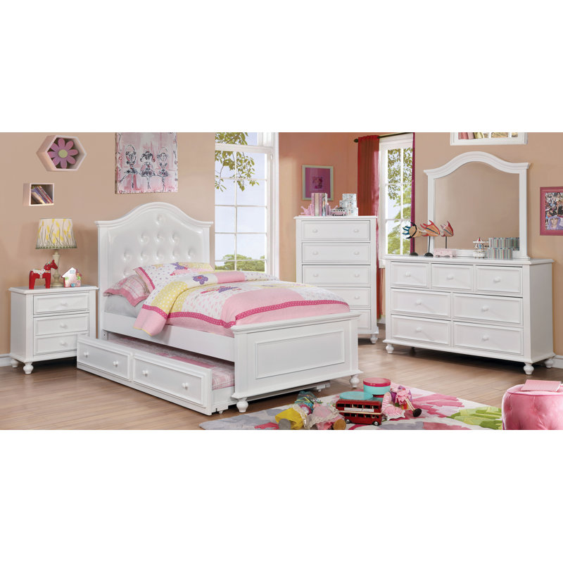Commode 7 tiroirs Kemel, Blanc