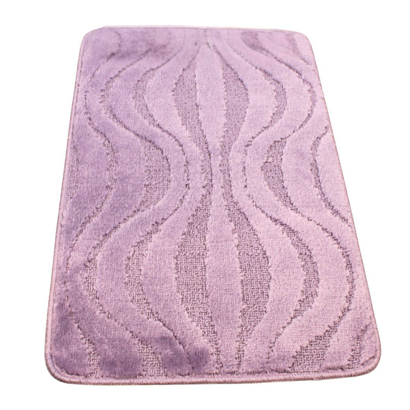 Polypropylene Plastic Bath Mat, Lilac