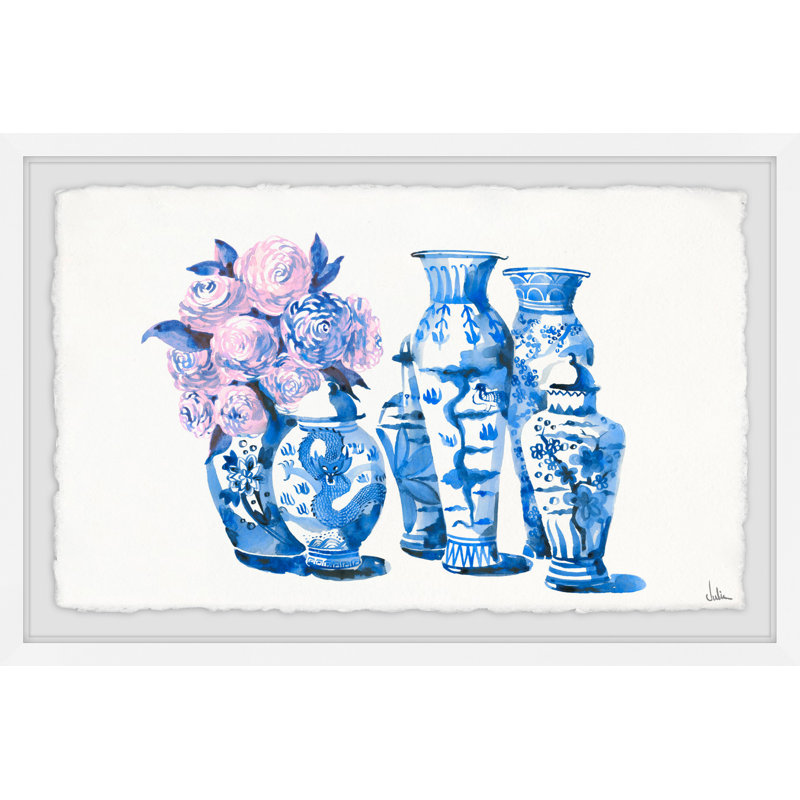 « porcelaine choices », impression encadrée, H 30 po x l 45 po x P 1,5 po