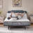 Zero Gravity Adjustable Bed with Upholstered Headboard