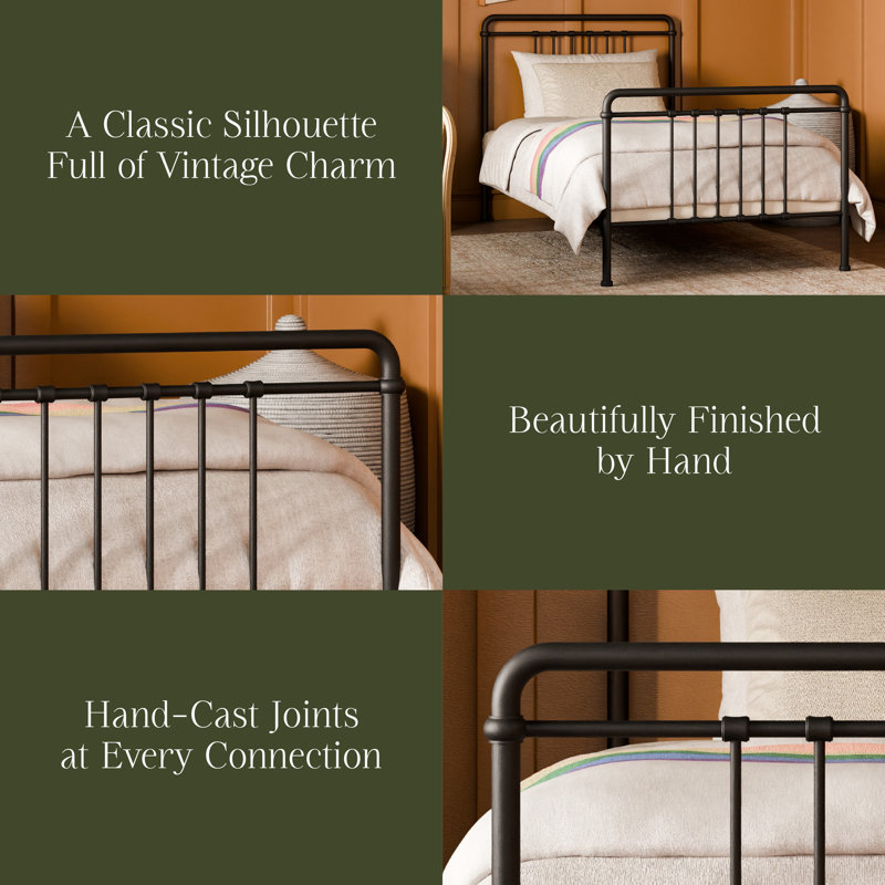 Winston Full Bed, Twin, Vintage Iron