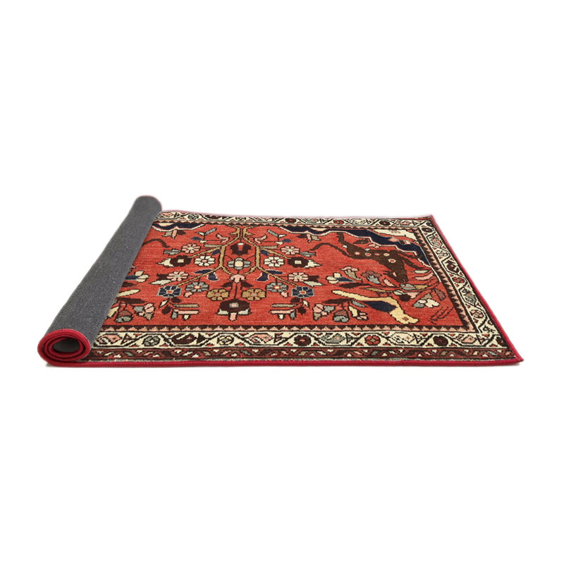 Tapis rouge à motif sud-ouest, Carré 3 pi