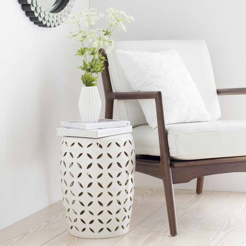 Tabouret de jardin Bahi, Ivoire
