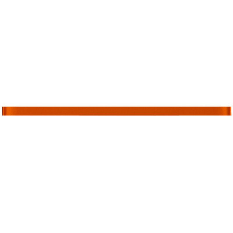 Carrelage en verre 12 "x 0,5", Orange feu