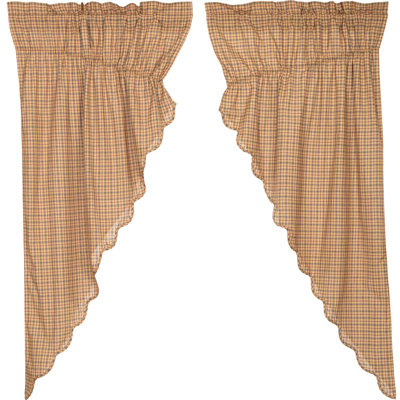 Paire de rideaux obscurcissant avec passe-tringle Plaid