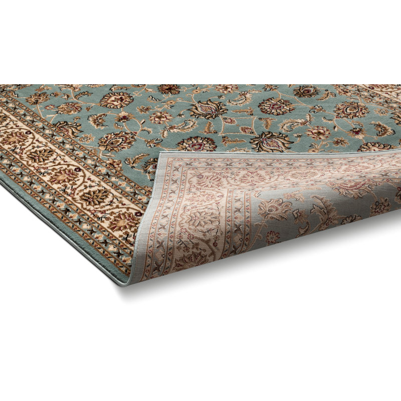 Leilla Sarouk Light Blue Traditional Rug, Rectangle 2'3" x 3'11"