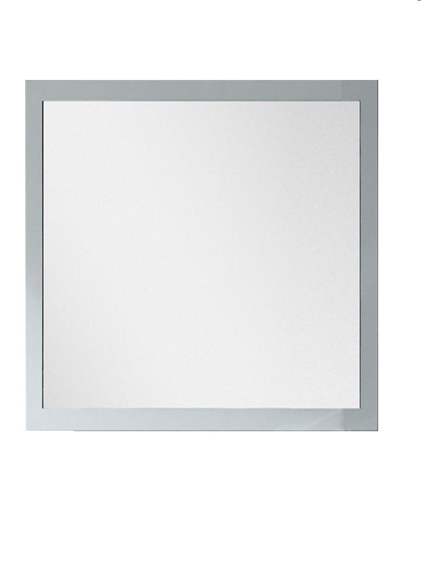 Heyer Wood Wall Mirror, 33.5" H x 21.63" W, White