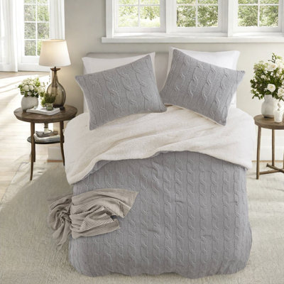 Ensembles de literie en chenille douillette, maison de campagne moderne en tricot torsadé