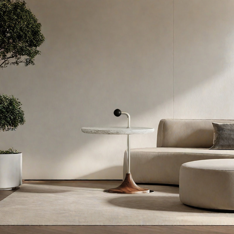 Elegant Marble Top Small Coffee Table