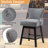 Upholstered 26" Swivel Counter Stools With Solid Wood Legs-711845584-711845586