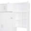 Wall Murphy Bed with Desk, Top Cabinet and Storage Shelves, Space Saving Foldable Bed