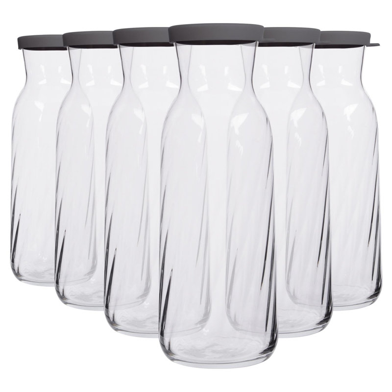 LAV - Fonte Optic Glass Carafes - 1.2L - Grey Lid