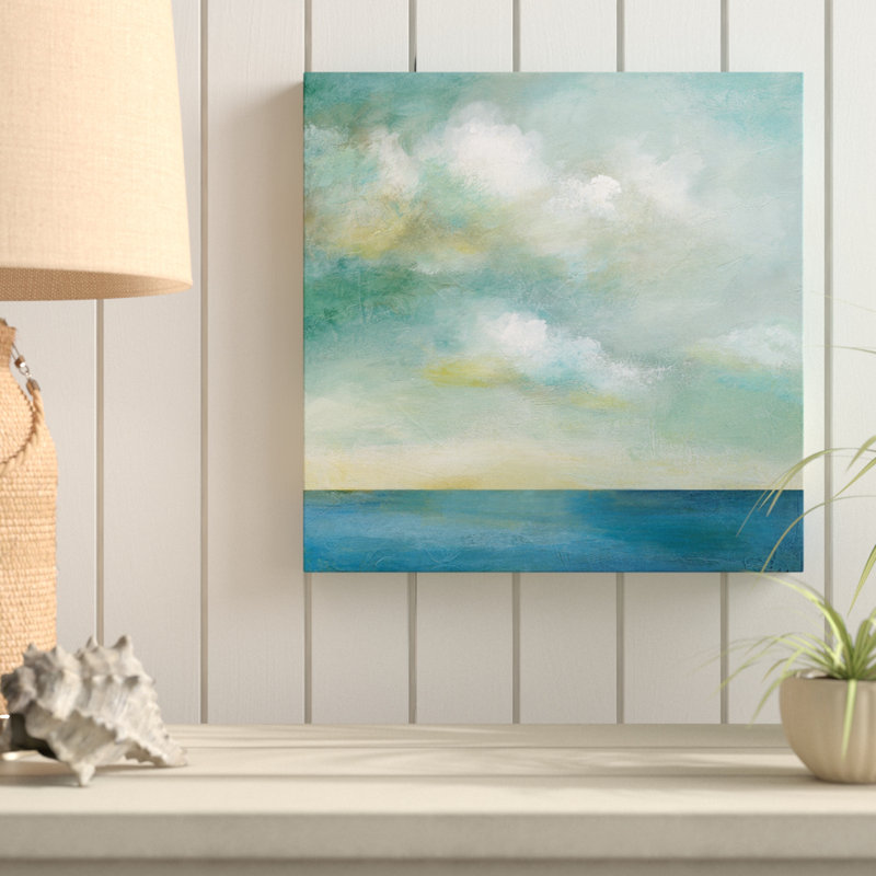 " Cloudscape I " Painting Print, Wrapped Canvas, 16" H x 16" W x 2" D