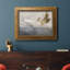 Watercolor with Gold I - Peinture sur toile encadrée