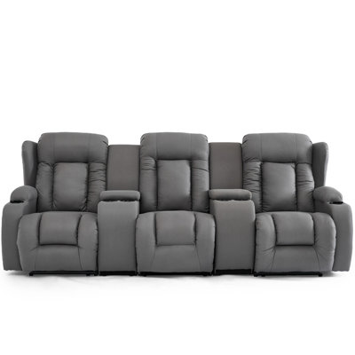 Andreaz 3 Seater Linen Reclining Sofa