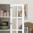 L-Shaped Corner Cabinet With 2-Glass-Door And 5 Shelves