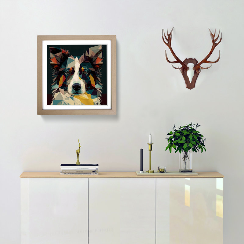 Single Picture Frame Print on Wood, Oak