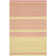 Brianne Hand Woven Flat Weave Wool/Cotton Striped Rug in Lime/Pink