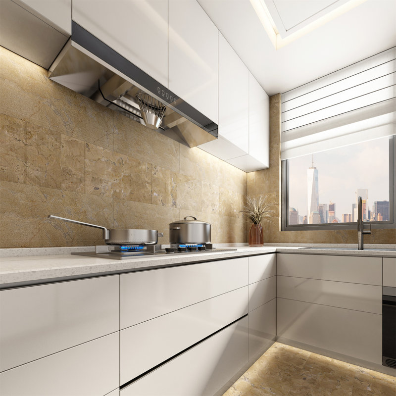Marbre naturel beige or jaune 12 * 24