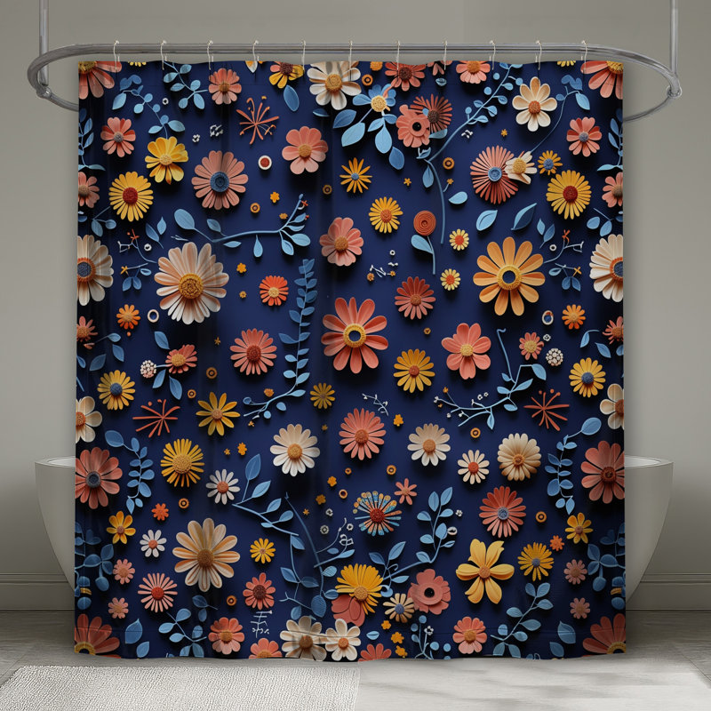 Rideau de douche Floral - Boho, 70 po L x 84 po H