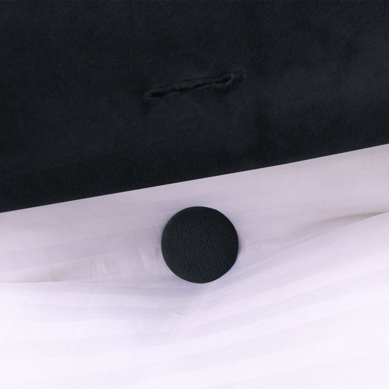 Triangular Backrest Cushion, 50cm H x 160cm W, Black
