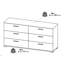 Barbaa 151cm W 6 - Drawer Chest of Drawers