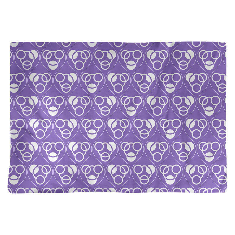 Napperon en coton 18 "Classic, Mauve/blanc, Coton