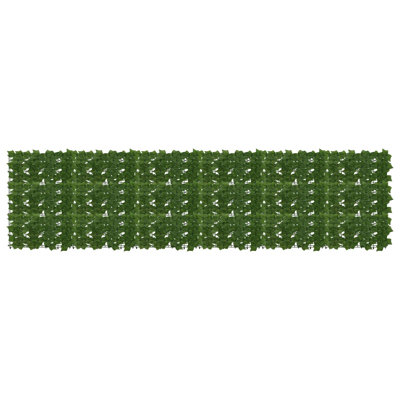 Vidaxl Balcony Screen With Leaves Garden Sunshade Dark Green/Green Multi Sizes