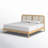 Blomquist Solid Wood Platform Bed with Rattan Inset Headboard-91924900-91949587