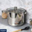 Buckingham Stainless Steel Deep Stock Pot with Glass Lid Induction Compatible -115987717