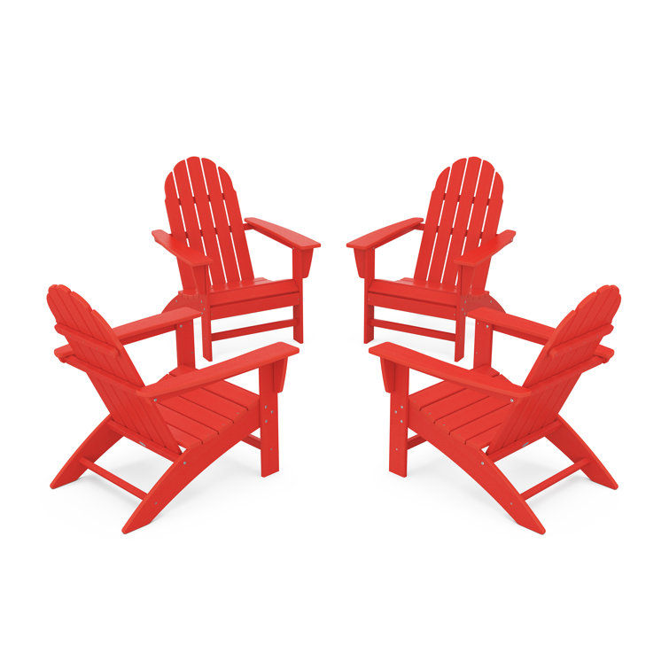 Vineyard 4-Piece Adirondack Conversation Set