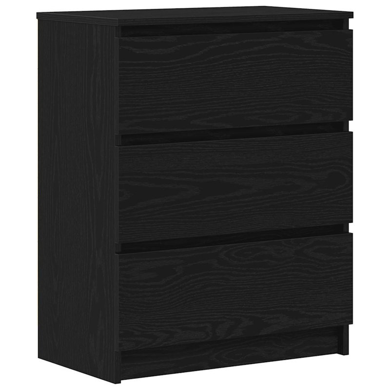 Chubbuck 3 - Drawer Rectangle Accent Chest, Black Oak