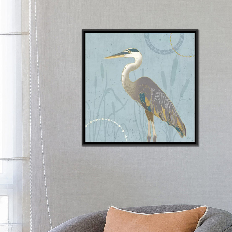 « par the shore iii », reproduction d’impression sur toile tendue, H 26 po x l 26 po x P 1,5 po, Toile avec cadre noir