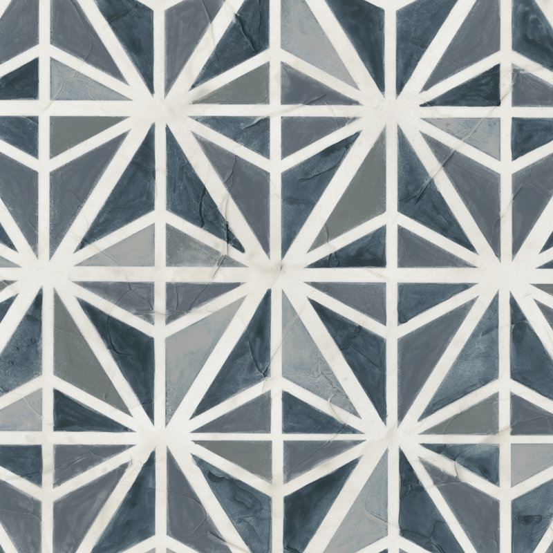 Carreau bleu sarcelle, collection VII, H 12 po x l 12 po x P 1,25 po