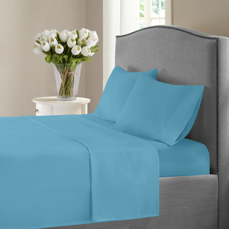 Monte Carlo Egyptian Cotton Sheet Set, Twin, Teal