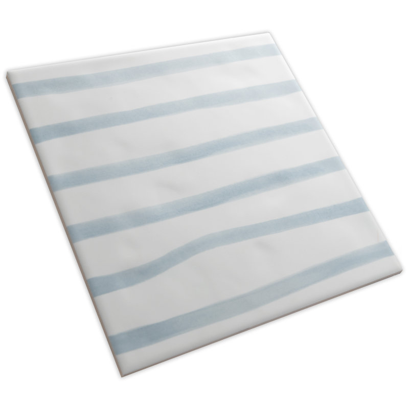 Berta 7-7/8 In. X 7-7/8 In. Ceramic Wall Tile, Olas