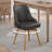 Anagnos 20.08"Seat Height Mid-Century Modern Swivel Faux Leather Upholstery Dining Side Chair-1175463233