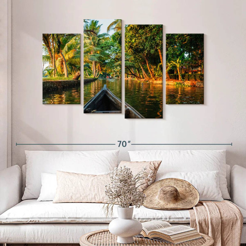 Mehar Kerala Backwater Tour, H 32 po x l 52 po