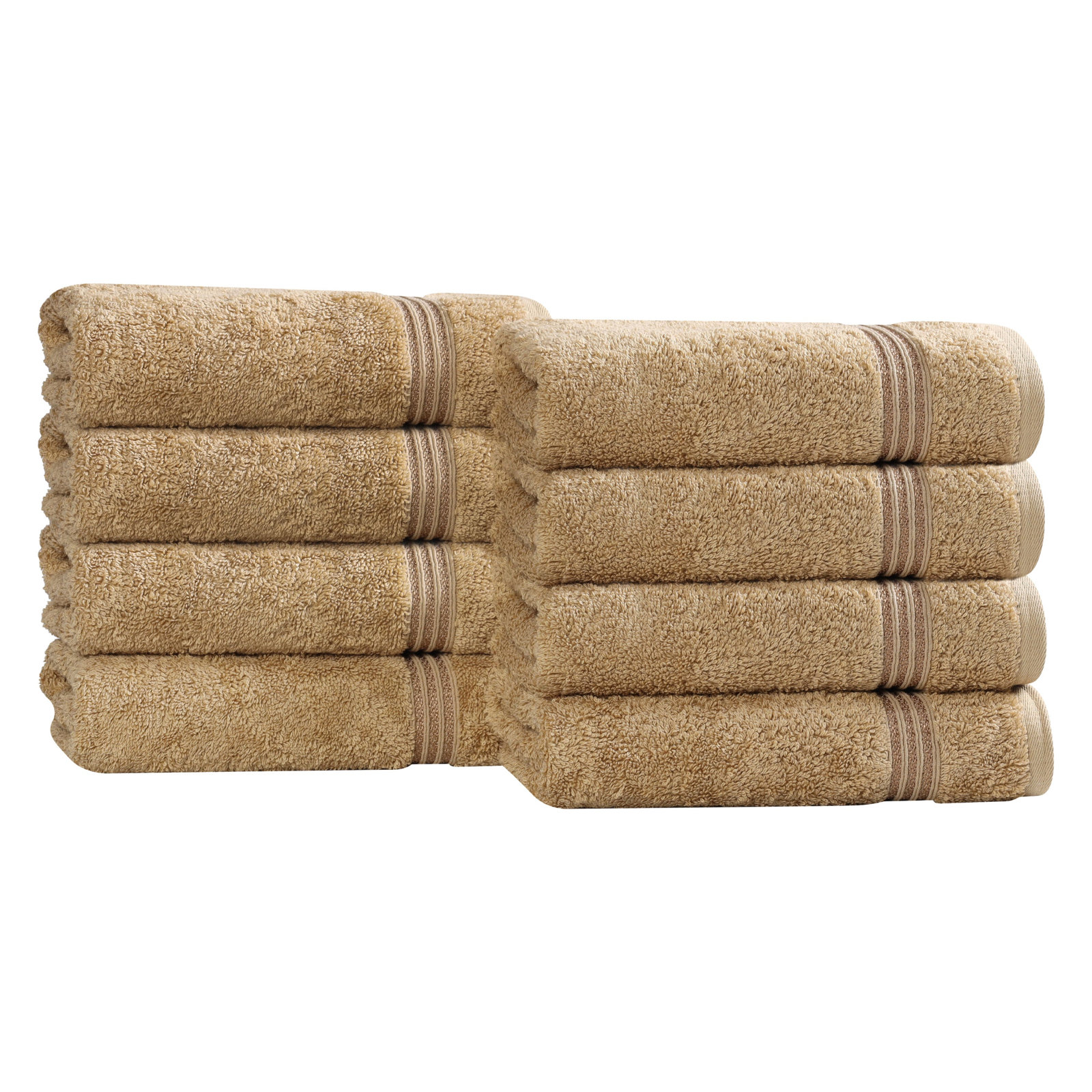 Oleg Egyptian Cotton Hand Towel Set, Toast