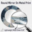 Under Water Blue And White Corals Collage - Coastal Round Mirror Wall Decor_MTMIR108660-99623488