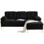 Canapés modulaires de 82,6 po en L pour canapé-lit, canapé et canapé en forme de L 82,6 po